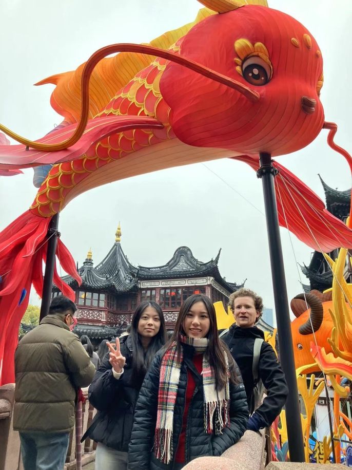 photo of three teachers smiling in china
