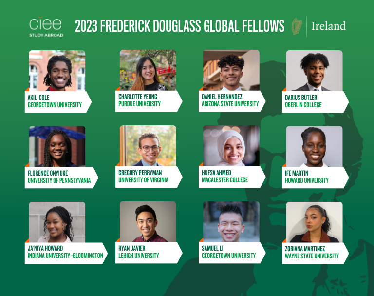 CIEE Celebrates the 2023 Frederick Douglass Global Fellows CIEE