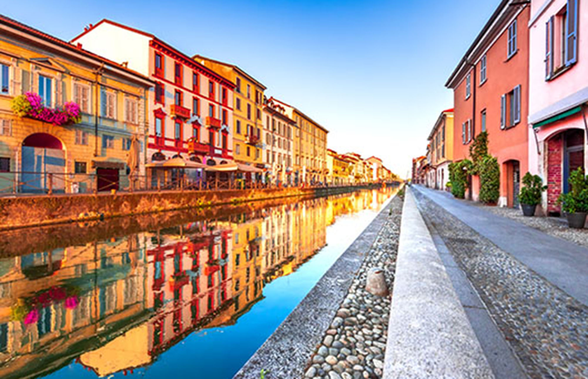 milan italy study abroad waterway in the city