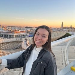 Program Leader, Ellen, posing at the Setas in Sevilla Spain.