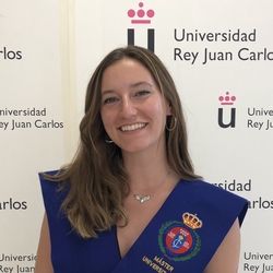 Graduating from Universidad Rey Juan Carlos with a Master's in Teaching in Madrid, Spain!