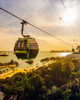 singapore sentosa island cable car