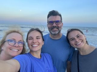 my family at the beach