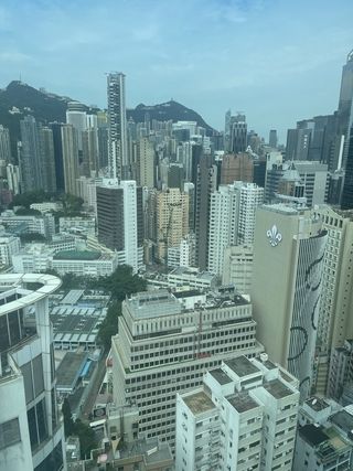 View of Hong Kong Island from Our Hotel Room