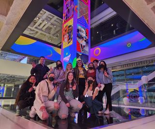 Teach in South Korea participants on an city excursion