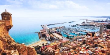 Alicante harbor view