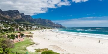 cape town aerial view coastline