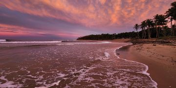 santiago dr beach pink sunset