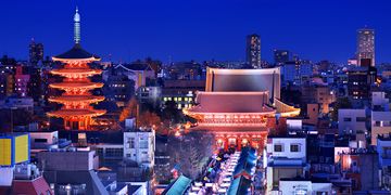 tokyo night skyline