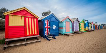 Melbourne Australia beach huts