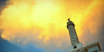 santiago-dr-heroes-monument-sunset