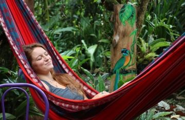 monteverde student gap year in hammock