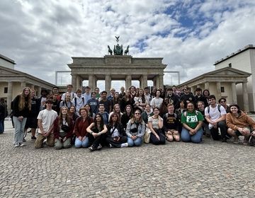 Our group of students at the Brandenburg Gate