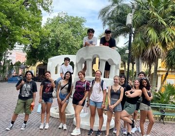 Students at Santa Lucia Park