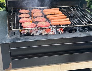 Meat on the grill