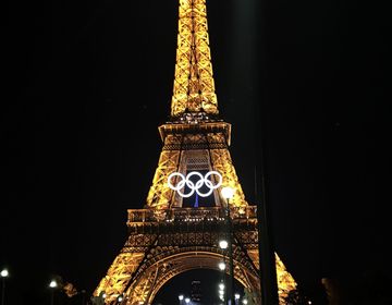 paris eiffel tower night time lights