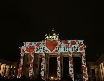 love berlin sign abroad monument