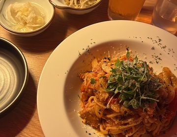 image of the pork belly pasta dish mentioned in the post.