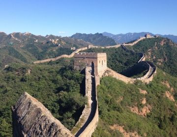 great wall of china clear day