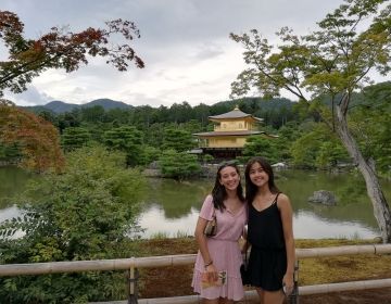 kyoto japan students kinkakuji shrine