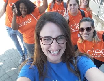 CIEE Global Institute participants group selfie in Madrid