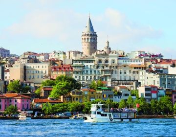 Turkey cityscape by the water