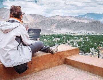 Teach abroad-mountain-laptop