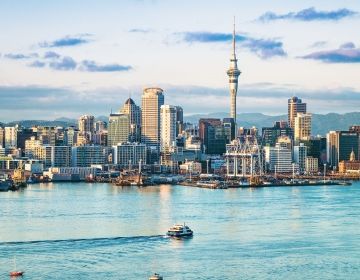 auckland harbor skyline