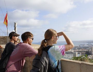 alicante students overlook city abroad