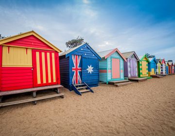 Melbourne Australia beach huts