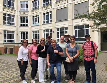 High school teachers traveling abroad group photo