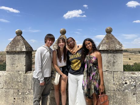 Madrid HSSA students at fort