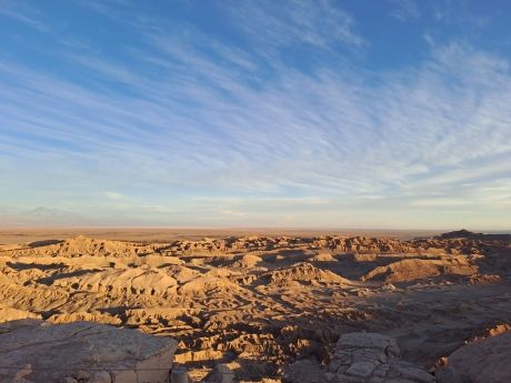 Desert in Santiago during the day