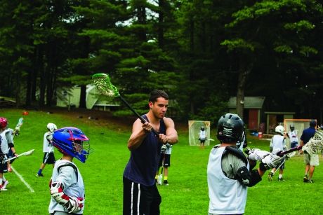 Summer camp lacrosse game