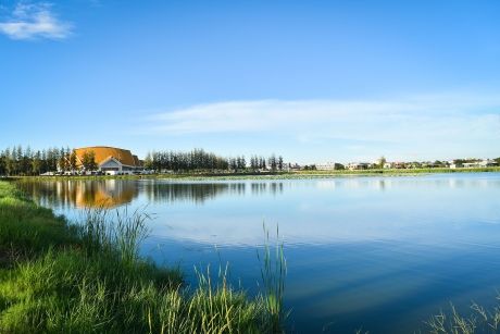 By the water in KhonKaen, Thailand