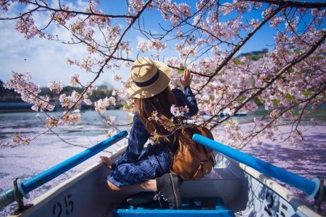 tokyo-boat-blossom-girl