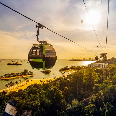 singapore sentosa island cable car