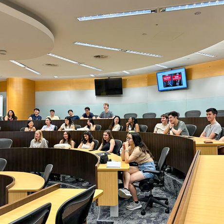 singapore students at orientation