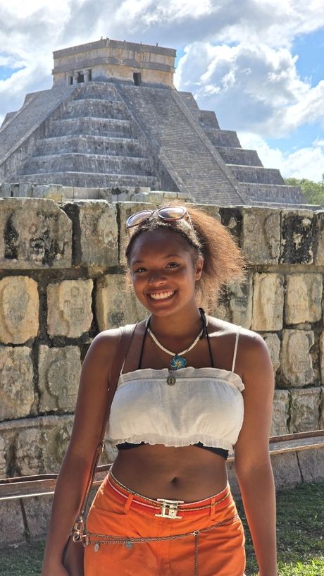Merida Student at Chichen Itza