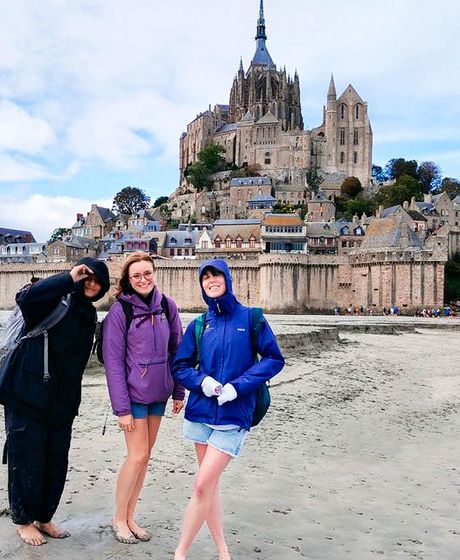 rennes students mont st michel tide pool