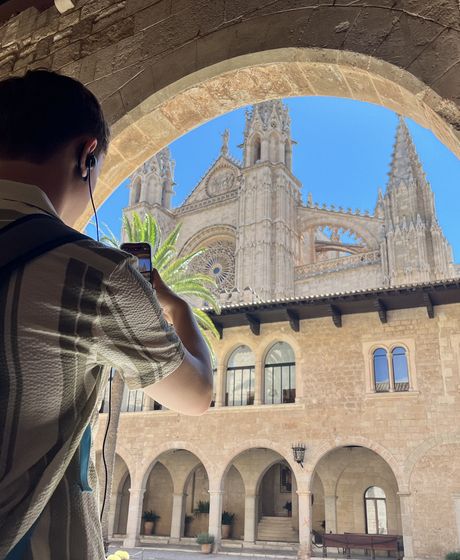 palma study abroad excursion famous building