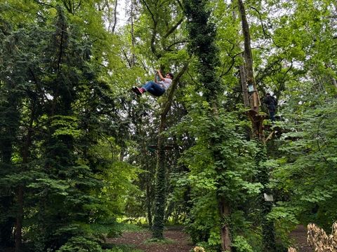 Alan on the zipline