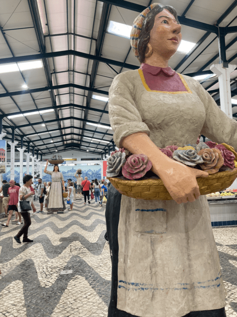 at the fish market in Setubal