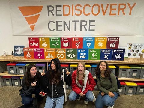 High school students visiting Rediscover Centre 