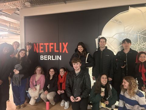 Students visiting Netflix Berlin in Germany