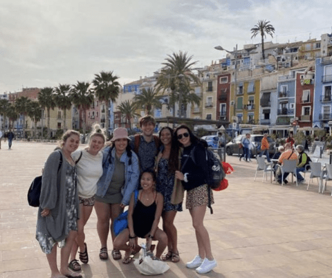 Lizzie and friends in Alicante, Spain