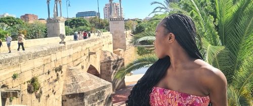 A young woman in Valencia