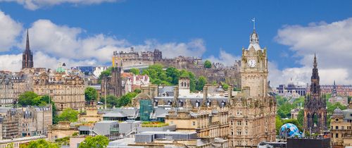 Edinburgh skyline during the day