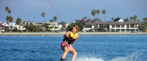 water-skiing