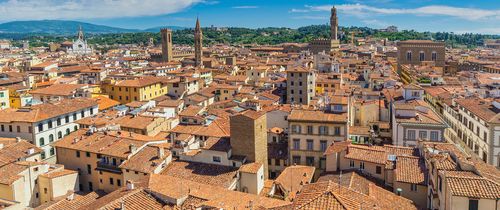 aerial view of florence